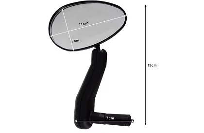 Cyklistické zrcátko – lehké a nerozbitné