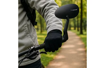 Cyklistické zrcátko – lehké a nerozbitné