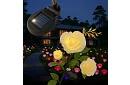 Solární zahradní LED lampa – růže