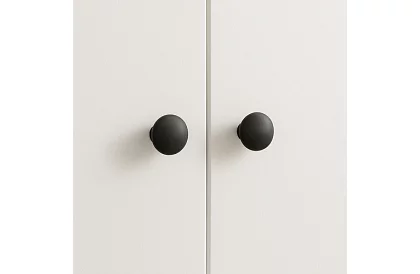 Nábytkové úchytky – knopky černé - 10 kusů