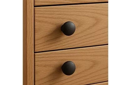 Nábytkové úchytky – knopky černé - 10 kusů