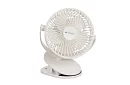 Bezdrátový ventilátor s klipem - bílý – nabíjecí USB-C 1200 mAh