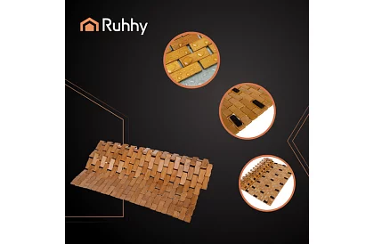 Bambusová koupelnová předložka – 80×50 cm