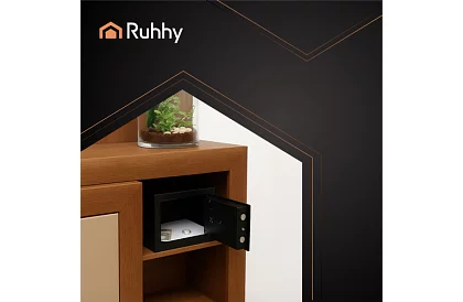 Kombinovaný trezor s kódovým zámkem a klíčem