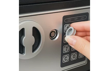 Kombinovaný trezor s kódovým zámkem a klíčem