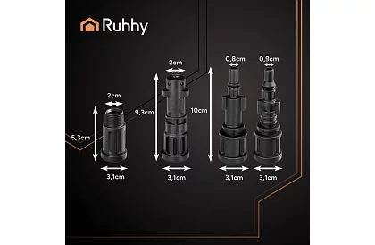 Vysokotlaká hadice na čištění potrubí a povrchů – 15 metrů