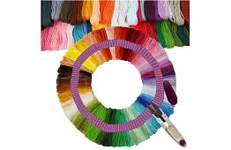 Barevné vyšívací nitě – velká sada 150 ks