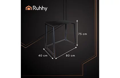 Skládací černý stůl – 80 x 75 x 40 cm