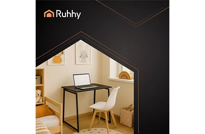 Skládací černý stůl – 80 x 75 x 40 cm