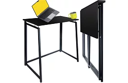 Skládací černý stůl – 80 x 75 x 40 cm