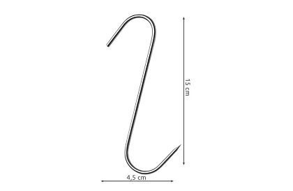 Nerezové háky na maso - 15 kusů