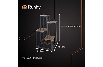 Stojan na květiny 69 cm – 4 úrovně
