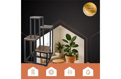 Stojan na květiny 69 cm – 4 úrovně