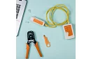 Tester kabelů RJ45/RJ11 + krimpovací kleště - vše pro instalaci ethernet sítě