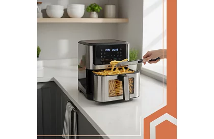 Horkovzdušná nepřilnavá fritéza – obsah 8 litrů