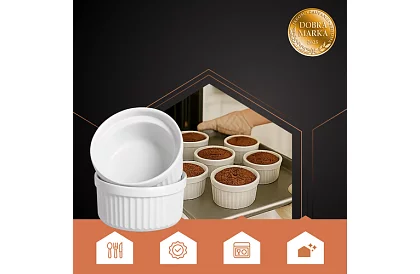 Zapékací porcelánové misky RAMEKINY – 6 kusů v sadě