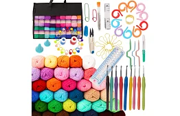 Háčkovací sada 113 kusů - Kompletní sada pro háčkování