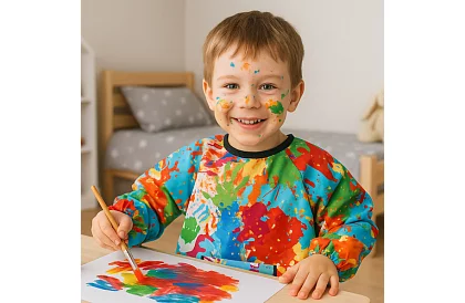 Dětská malířská zástěra pro děti 4–6 let