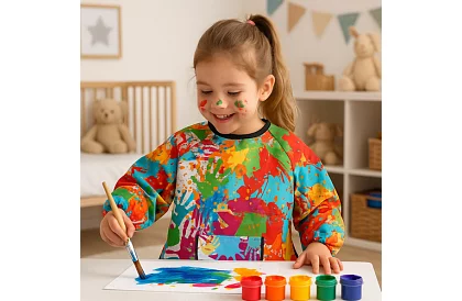 Dětská malířská zástěra pro děti 4–6 let