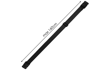 Dětské lehké odrážedlo černé – 12" kola + ramenní popruh