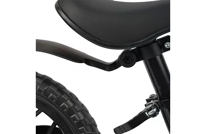 Dětské lehké odrážedlo černé – 12" kola + ramenní popruh