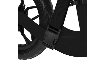 Dětské lehké odrážedlo černé – 12" kola + ramenní popruh