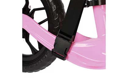 Dětské lehké odrážedlo růžové – 12 kola + ramenní popruh