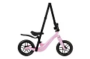 Dětské lehké odrážedlo růžové – 12 kola + ramenní popruh