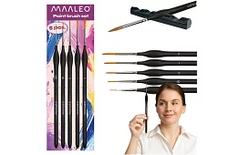 Umělecké štětce na malování – 5 kusů + stojánek
