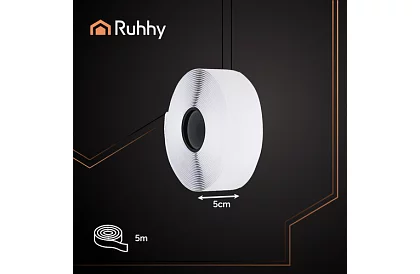 Samolepící suchý zip 5 x 500 cm – bílý