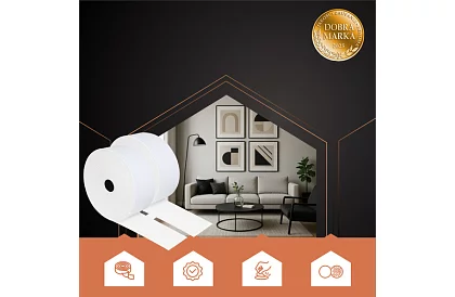 Samolepící suchý zip 5 x 500 cm – bílý