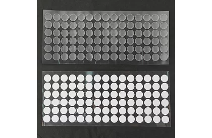 Samolepící suchý zip – kolečka 18 mm, 500 kusů, bílý