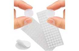 Samolepící suchý zip – kolečka 18 mm, 500 kusů, bílý