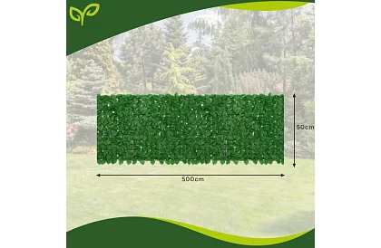 Umělý živý plot 50 x 500 cm – břečťan