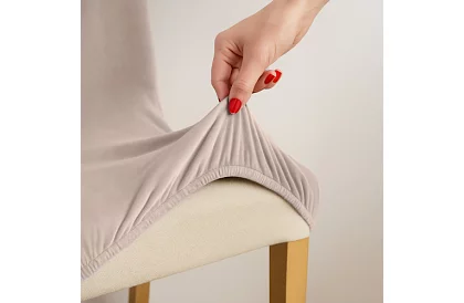 Univerzální potahy na židle – 6 kusů – Béžová