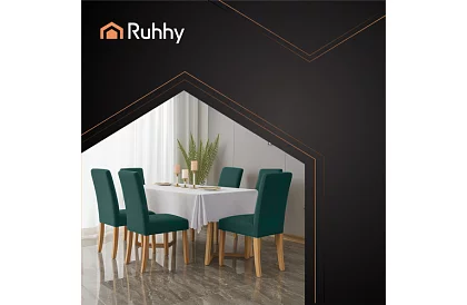 Univerzální potahy na židle – 6 kusů – Zelená