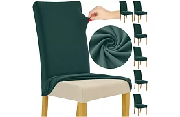 Univerzální potahy na židle – 6 kusů – Zelená