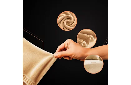 Napínací potah na sedačku 145–185 cm – Béžový samet