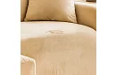 Napínací potah na sedačku 145–185 cm – Béžový samet