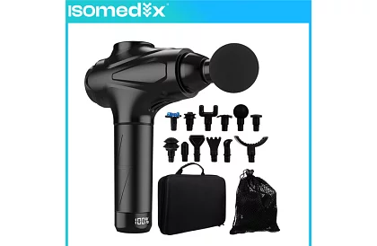 Masážní pistole na uvolnění svalů + 12 nástavců