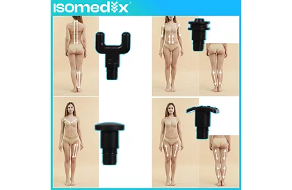 Masážní pistole na uvolnění svalů + 12 nástavců