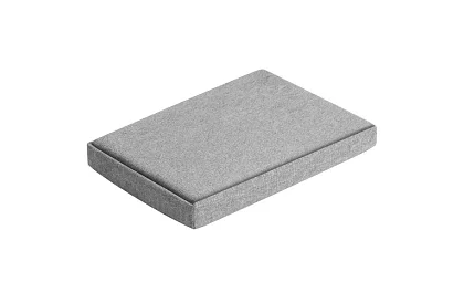 Látkový skládací úložný taburet 60 × 30 × 30 cm – šedý