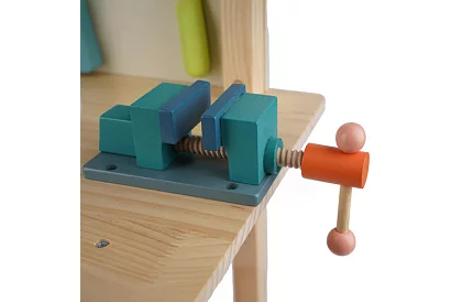 Dětská dílna – stůl s dřevěným nářadím 3 v 1