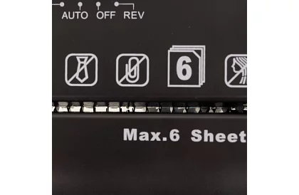 Skartovací stroj 6 listů A4 - 10 litrů