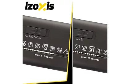 Skartovací stroj 6 listů A4 - 10 litrů