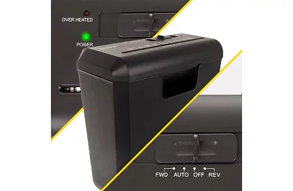 Skartovací stroj 6 listů A4 - 10 litrů