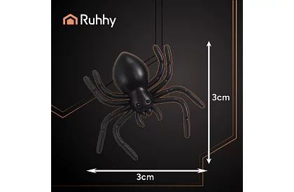 Plastoví pavouci – Halloweenská dekorace, 10 kusů
