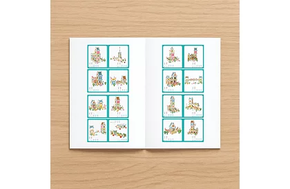 Dřevěné stavební kostky – domeček, 268 dílků