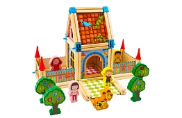 Dřevěné stavební kostky – domeček, 268 dílků