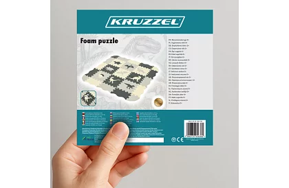 Pěnová puzzle skládací podložka - 106 × 106 cm